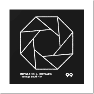 Rowland S Howard  / Minimal Graphic Design Tribute Posters and Art